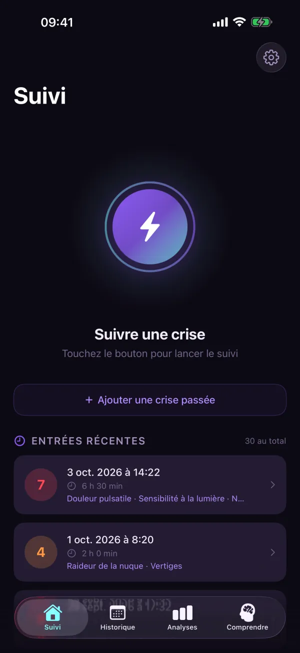 4Migraine — Démarrer d’un geste